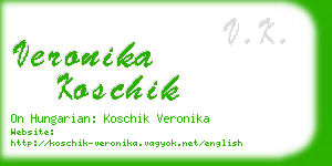 veronika koschik business card